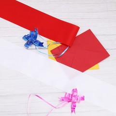 2Pcs 63″x4″ Blank Satin Sash DIY Plain Sash Prom Queen Sashes Light Blue