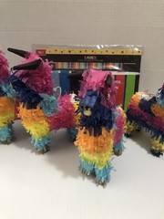 Mini Pinyata Bulls/Donkeys & Decorative Banner Party Decor