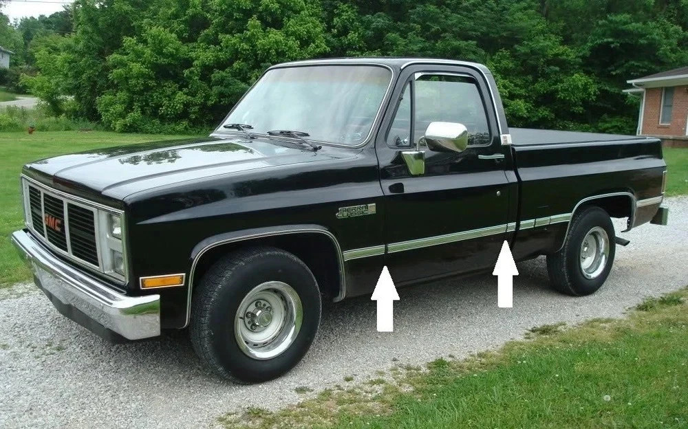 Chrome Side Body Trim Molding for use on 1973-1987 Chevy GMC Half Roll – 160″