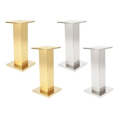 2-Piece 60cm Stainless Steel Column Wedding Flower Stand for Party Decor