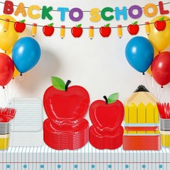 Back to School Decorations Party & Tableware Set NEW