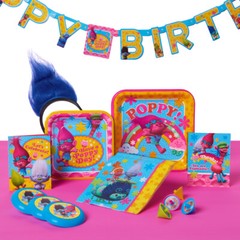 Trolls Birthday Party Decoration Banner by American Greetings, Measures 6.59 ft.