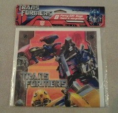 Design Ware TRANSFORMERS Birthday Lot 1 Banner, 8 Invitations & 8 Gift bags NWT