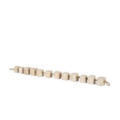 Mala Beige Paper Mache Cube Garland – 40.0L x 2.0W x 2.0H