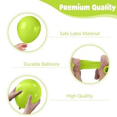 Balloons,S 12 Inch Multicolor Fruit Green Blue and Orange Hot Pink 50PC Rainbow