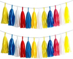 Rose Gold Peach White Pink Tassel Garland Banner 20 Pack Tassel Garland Party