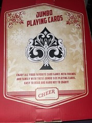 Jumbo Playing Cards Novelty, 54 Card Deck, Used, Great For Party Decoration.