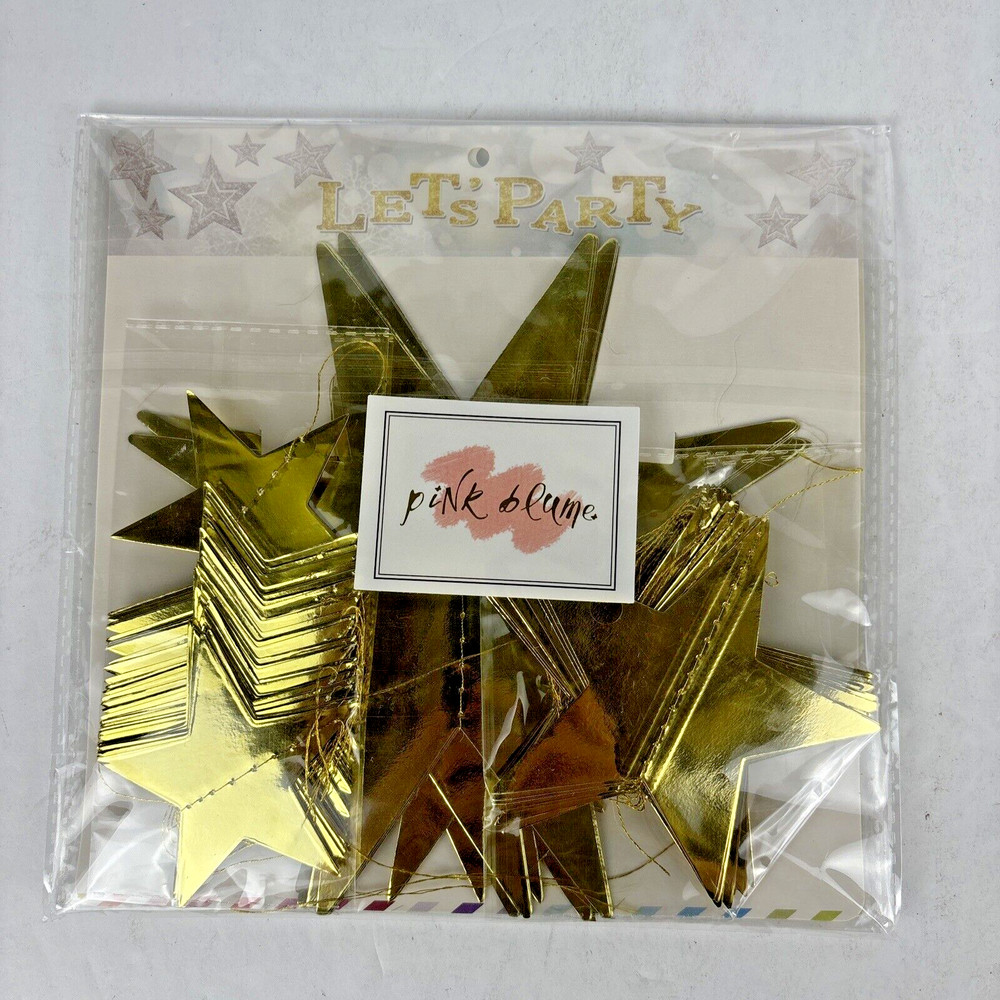Pink Blume Gold Star Decorations Kit