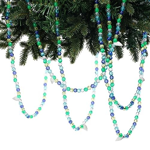 16 ft Christmas Beaded Conch Garland Ocean Themed Beach Garland Decorations