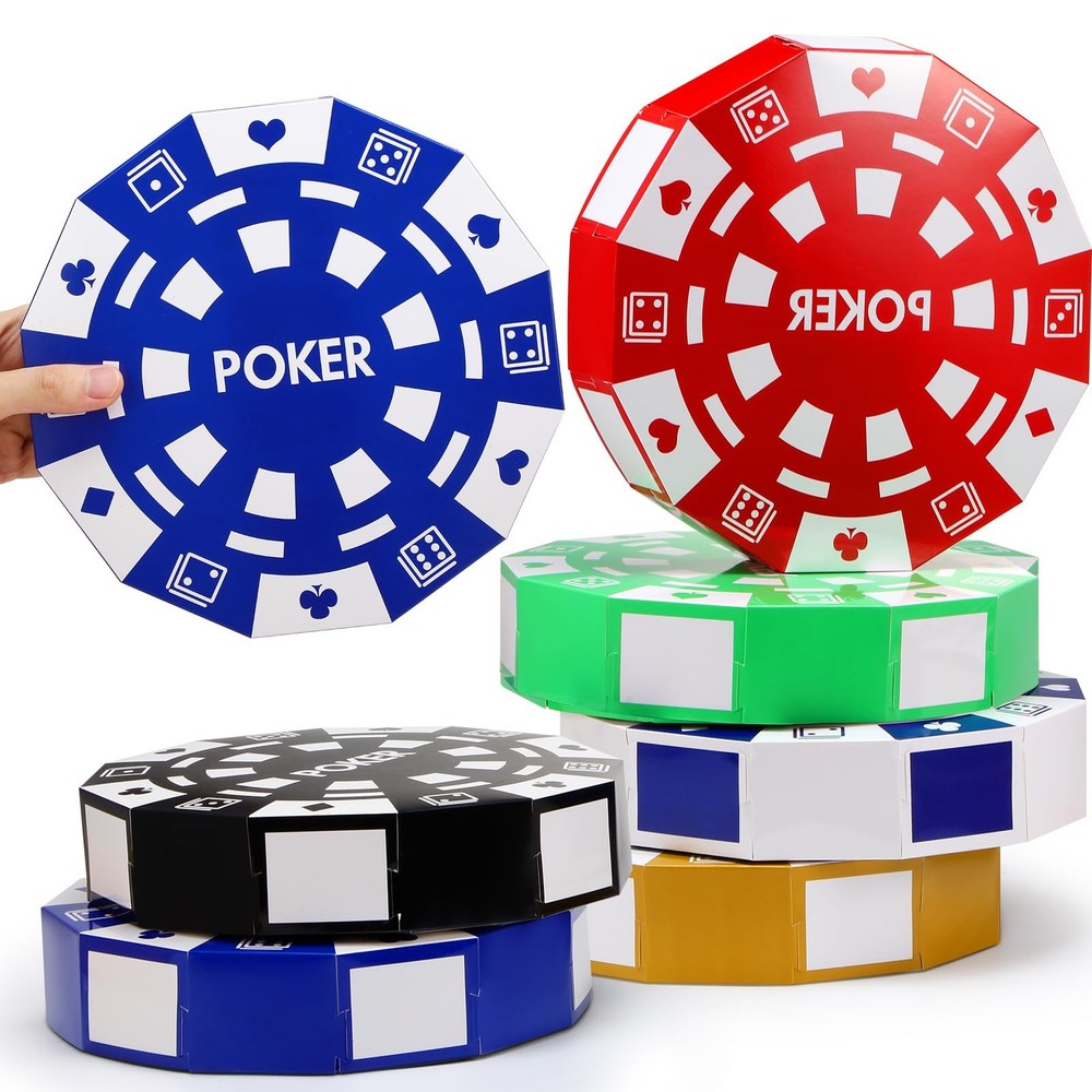 Silipull 12 Pcs Casino Theme Party Decorations 9 Inch Large Poker Chip Favor …