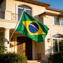 Flag, Flag of 3×5 Ft – Polyester Lightweight Flags with 2 Brass 1 Pc Brazil