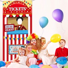 Carnival Circus Theme Party Decorations, Halloween Photo Multi Color