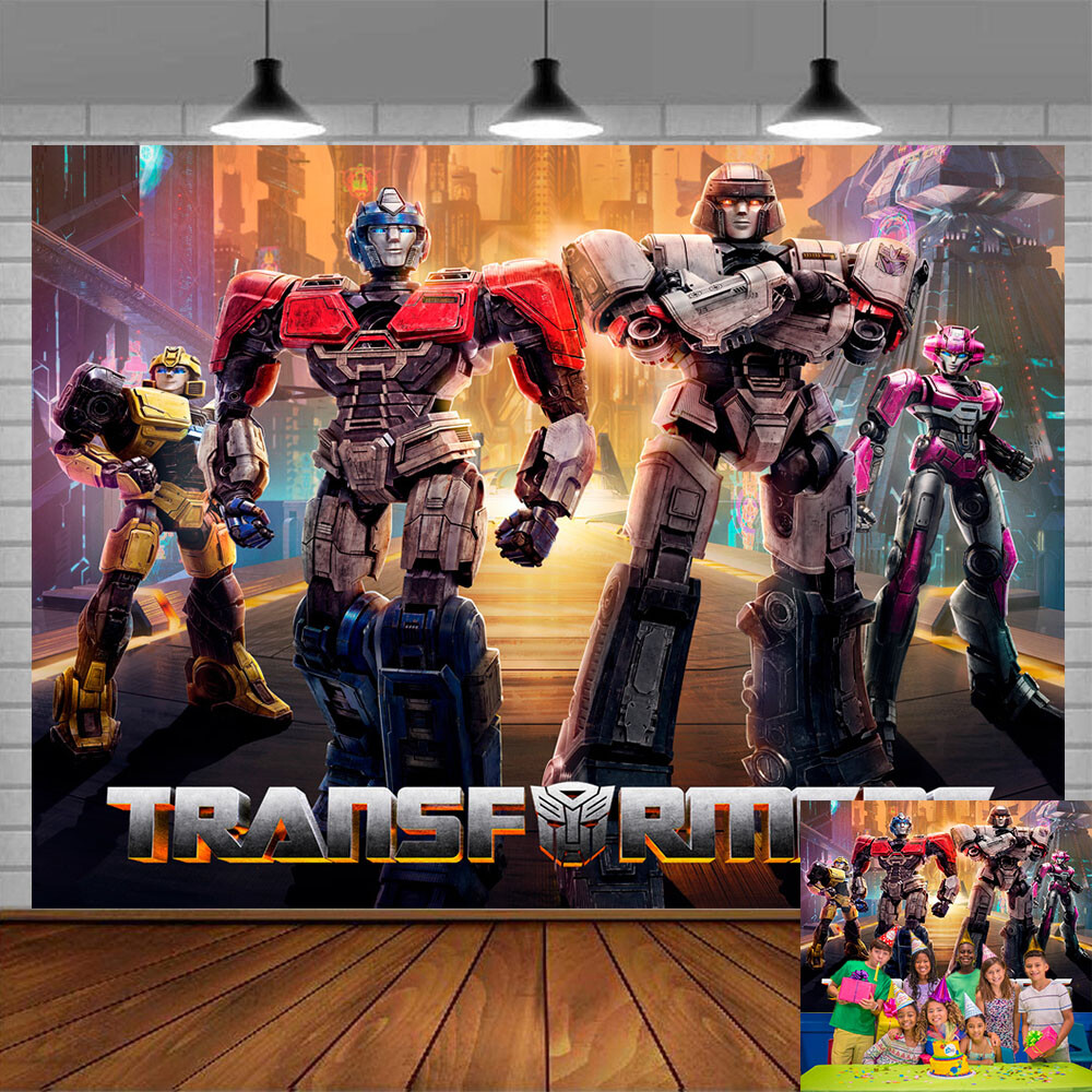 Transformers One 2024 Party Supplies Birthday Decorations Backdrop Banner 7x5ft