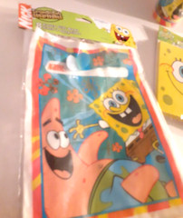 Vintage Sponge Bob Birthday Party Supply Lot Invitations Cups Loot Gift Bags NOS