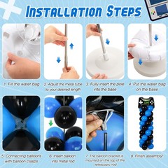 2 Set Video Game Balloon Column Stand Kit with Game Controller Foil Latex Bal…
