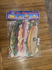 Fun Food Cutouts Decorations 1997 Beistle 4 Pack 16″ New RARE