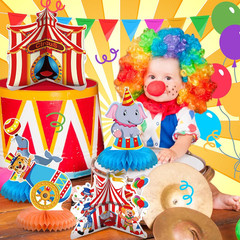 12 Pcs Carnival Party Decorations Circus Theme Party Decorations Carnival Circus