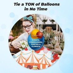 Knot Easy Balloon Tie Tool (5 Pack) – – Ties Knot Fast – Easy Balloons Tying …