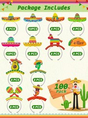 Universal Size 100pcs Cinco De Mayo Party Headbands – Celebrate in Style!