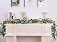 4 Packs 6FT Artificial Eucalyptus Garland, Faux Greenery Garland Hanging Fake