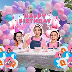 Ms Rachel Backdrop Kids Birthday Party Decoration Banner Background Vinyl 5x3ft