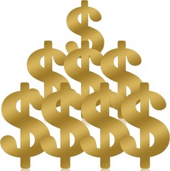 8 Pcs Dollar Themed Party Decorations 13. 4» Glitter DollarBirthdayDecor Money