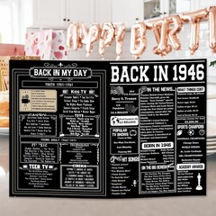 Vintage 80th Birthday Card – Double-Sided Gift for Grandpa & Grandma