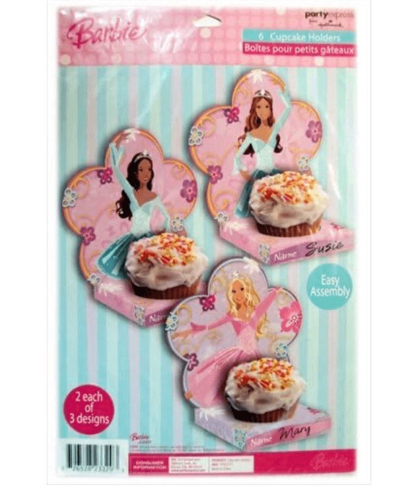 Barbie Hallmark Princess Cupcake Holders (6ct) Birthday Party Supplies