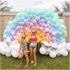 Pastel Rainbow Mini Balloons – 5 Inch, 200 Count, Wedding & Party Decor Supplies