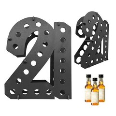 Mini Liquor Bottle Display Shelf | 21st Birthday Decorations For Him Or Her | 21