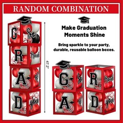 2026 Graduation Decorations, Red And Black Graduation Decorations 2026 Arch K…