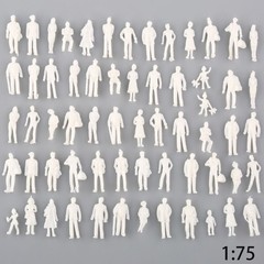 50pcs/100 Pcs Scale 1:75 Model Railway Train Miniature People Figures 25mm Toys
