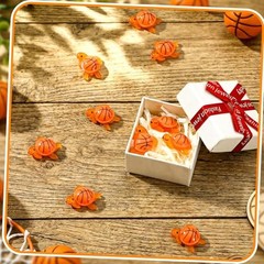 10 Pcs Mini Resin Team Gifts Turtle Emotional Sports Gifts Small Basketball
