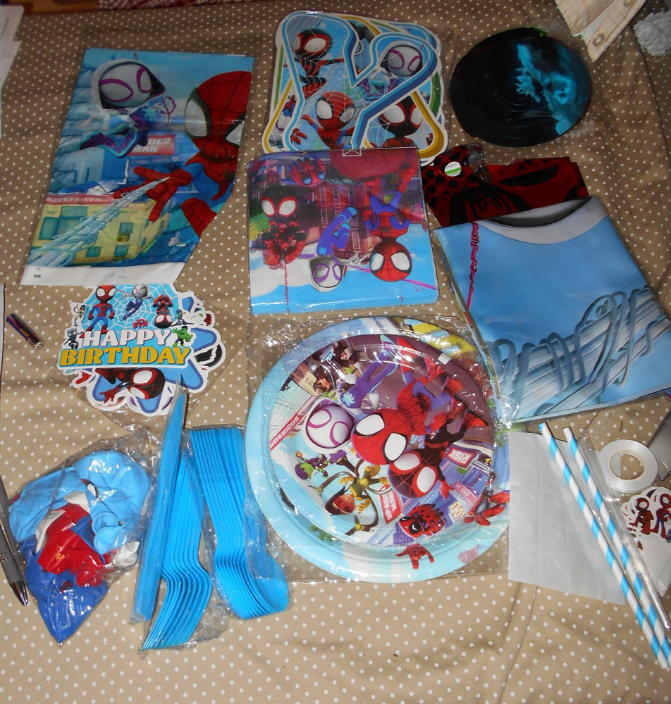 Spider Man Birthday Party Decoration Marvel Party Supplies Balloons Plates Decor