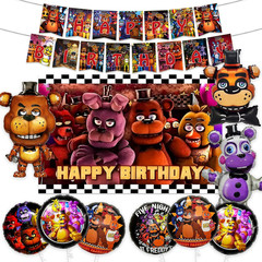 Freddy’s Party Decorations,11Pcs Freddy’s Birthday Party Supplies Set Include Fr