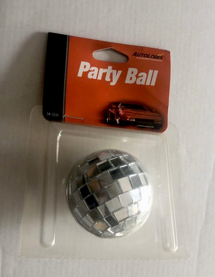 Mirror Disco Ball Silver Hanging Party Disco Ball In Car , Suv . New Condition