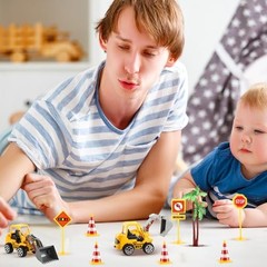 BBTO 14 Pcs Construction Party Decoration Supplies Set Include 6 Count Cone…