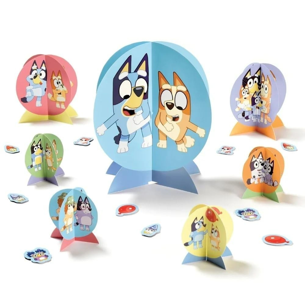 Bluey Party Supplies Table Centerpiece Decoration Kit Birthday 27 Pc Set