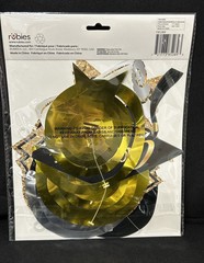 Rubies Graduation Swirl Metallic Hanging Decoration (6 Pcs) Black, Gold, Silver
