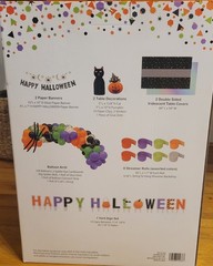 Halloween Party Kit 108 Balloon Arch Yard Sign Table Covers Table Toppers