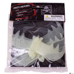 Bats Flying Creepy Creatures 5″ Decoration Prop, 4 CT, Glow-in-the-Dark