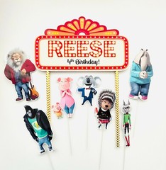 Personalized Sing Cake Topper