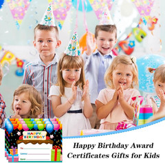 Birthday Certificates for Kids Classroom – 36PCS Happy Birthday Award Gifts for
