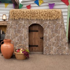 Tegeme 100 Ft X 54 Inch Brick Stone Wall Backdrop Roll Rock Wall Plastic