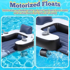 ShinyRelief Motorized Pool Float for Adults, Inflatable Pool Lounger..