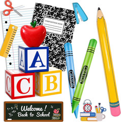 14PCS Giant Back to School Decorations – Welcome Back to School Party Supplies,