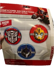 Transformers Honeycomb Hanging Decoration (3 Pieces) 5.5 IN. Backdrop Party Kid
