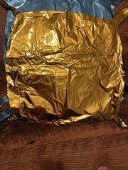 19 Blue Gold Square Foil Balloons Double Sided 18”