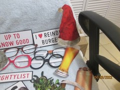 Bad Santa Photo Booth Kit 26 Props & Disguises New