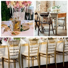 8 Pcs Wedding Pearl Bow Chair Decor Satin Ribbon Bows with Pearl Beaded Strin…